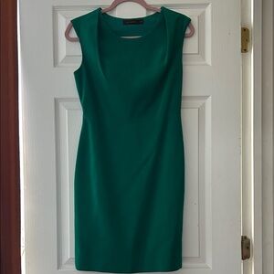 The Limited Vibrant Green Cap Sleeve Mini Dress